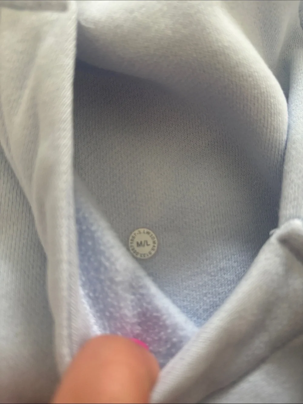 lululemon athletica Light Blue Half-Zip Hoodie - Picture 4 of 4